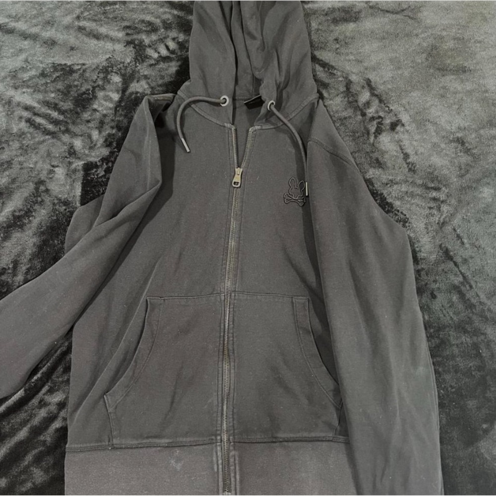 Psycho Bunny Charcoal Hoodie Jacket